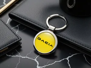 Dacia Porte-clés Métal Look Acier Inox Premium